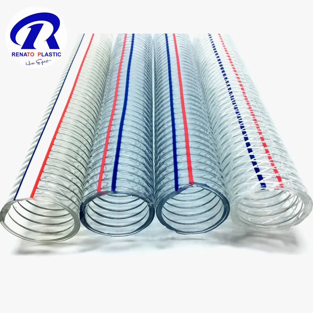 Flexible Clear Dust Spiral Reinforced Spring PVC Steel Wire Hose